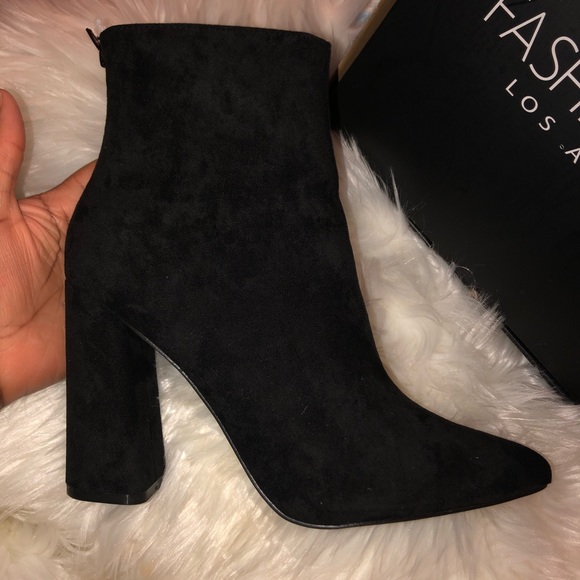 Fashion Nova Shoes - Suede bootie